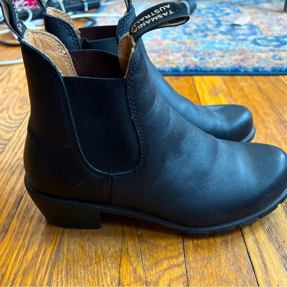 Blundstone 1671 Black Heeled Boots sz 8